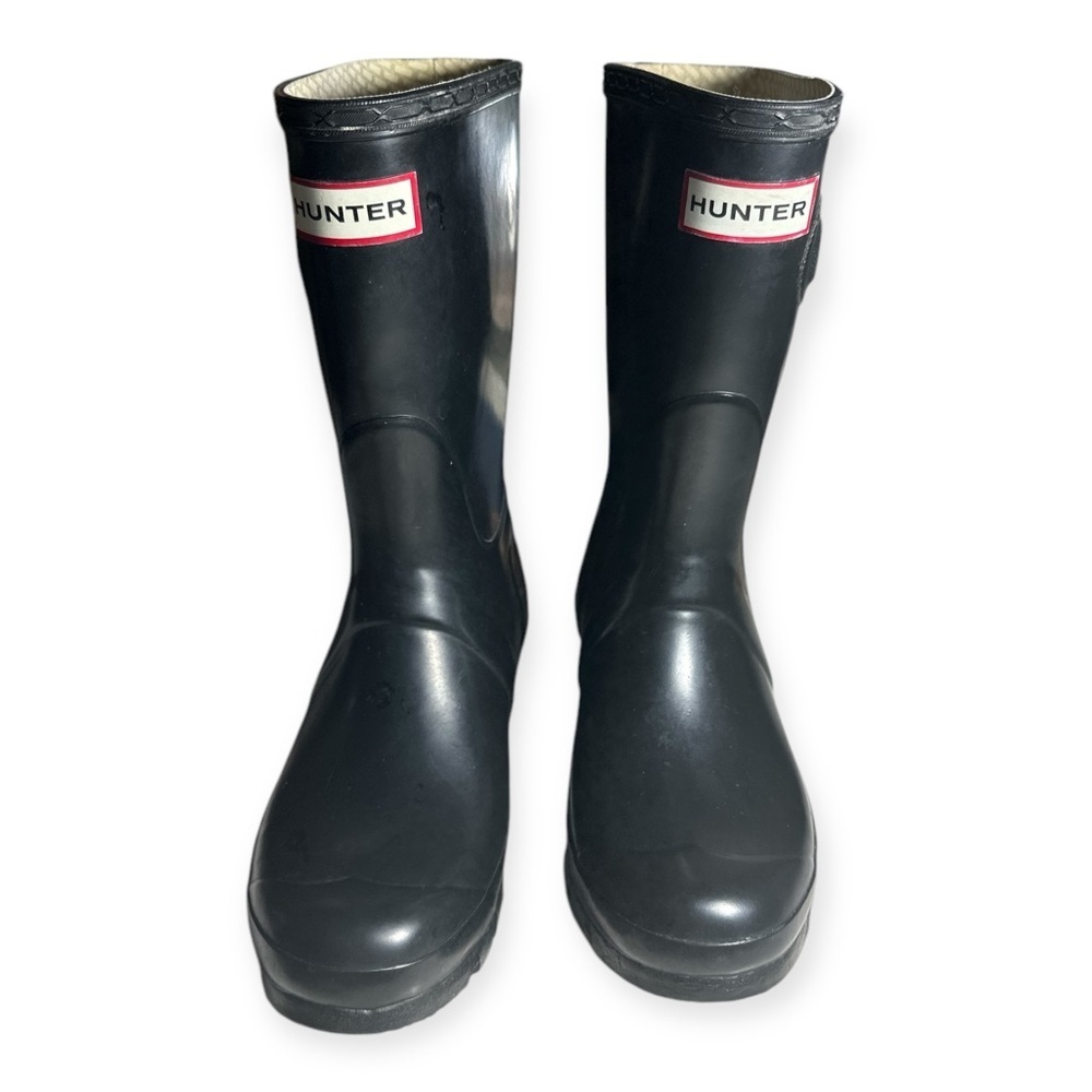 Hunter Original Short black Waterproof Rain Boot Size US5M/6F - Picture 2 of 7